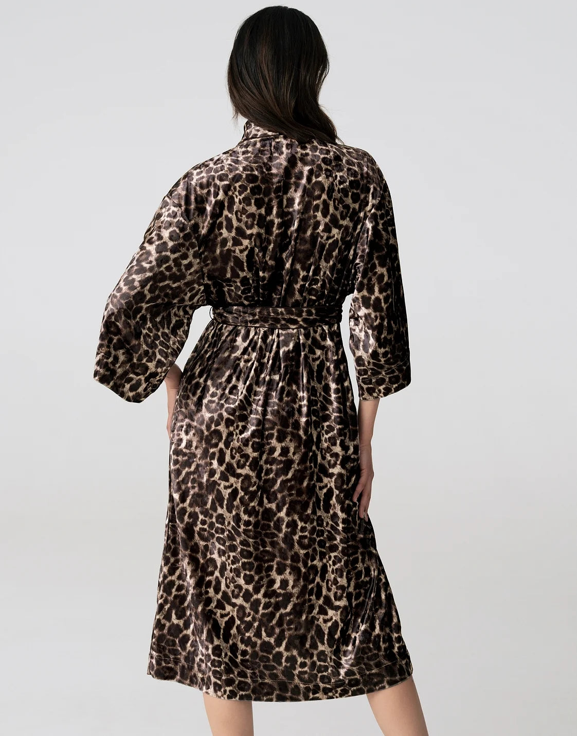 PD1135 Three-Quarter Sleeve Dressing Gown