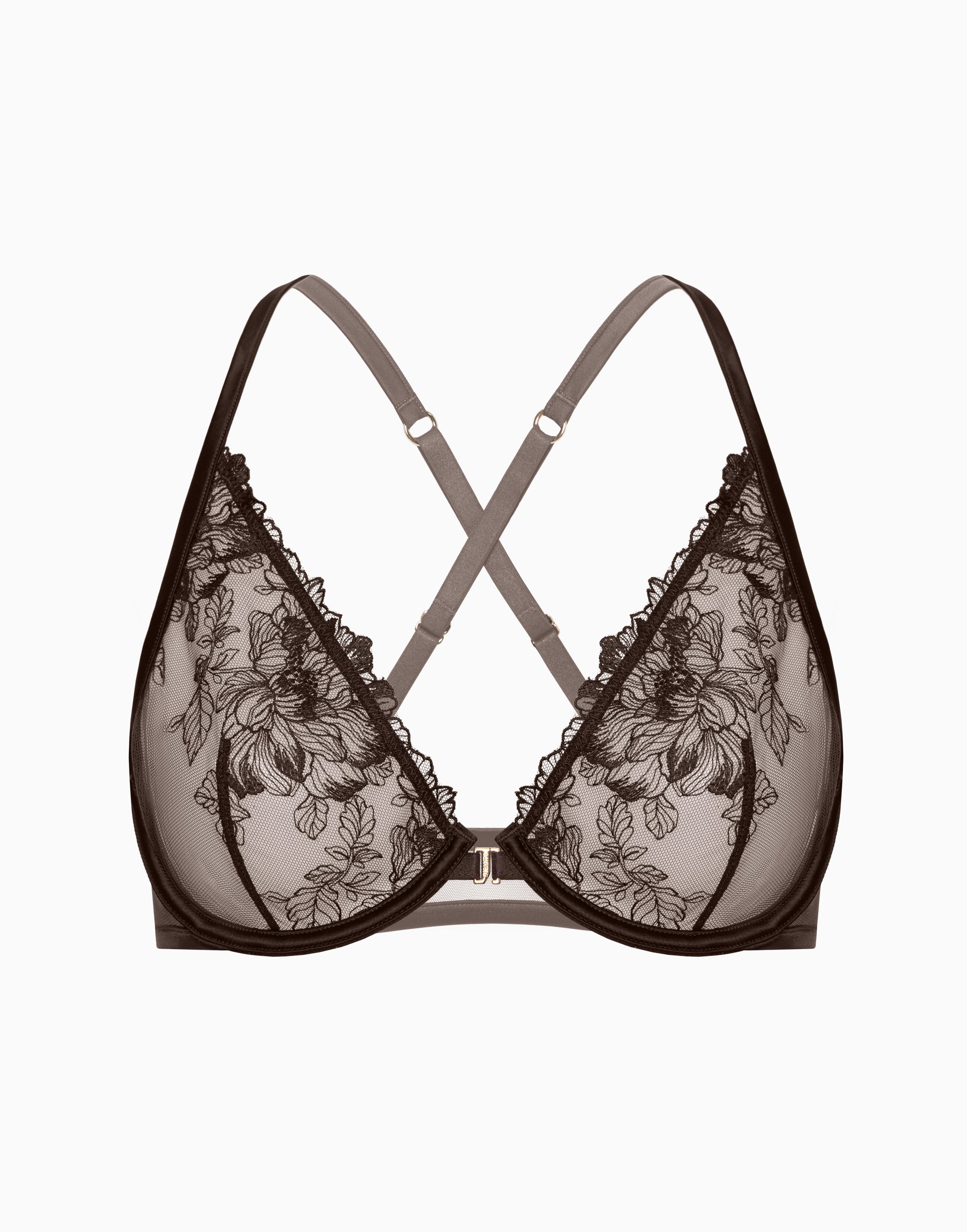 Bra with soft cups on a thin center CD1019