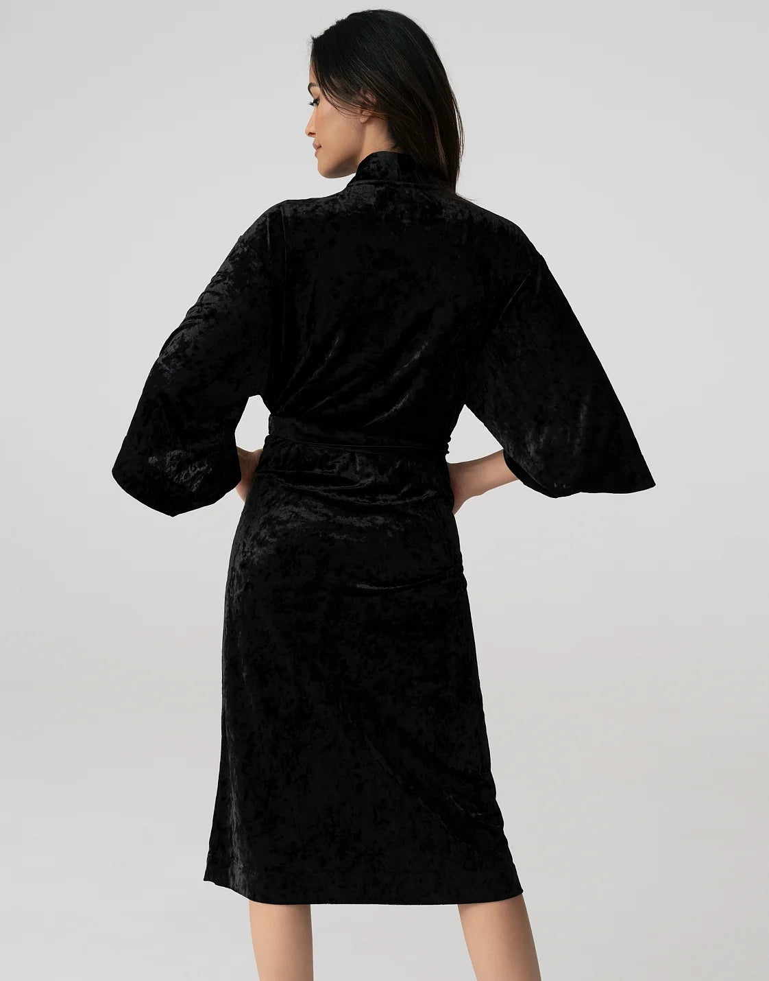 PD1135 Three-Quarter Sleeve Dressing Gown