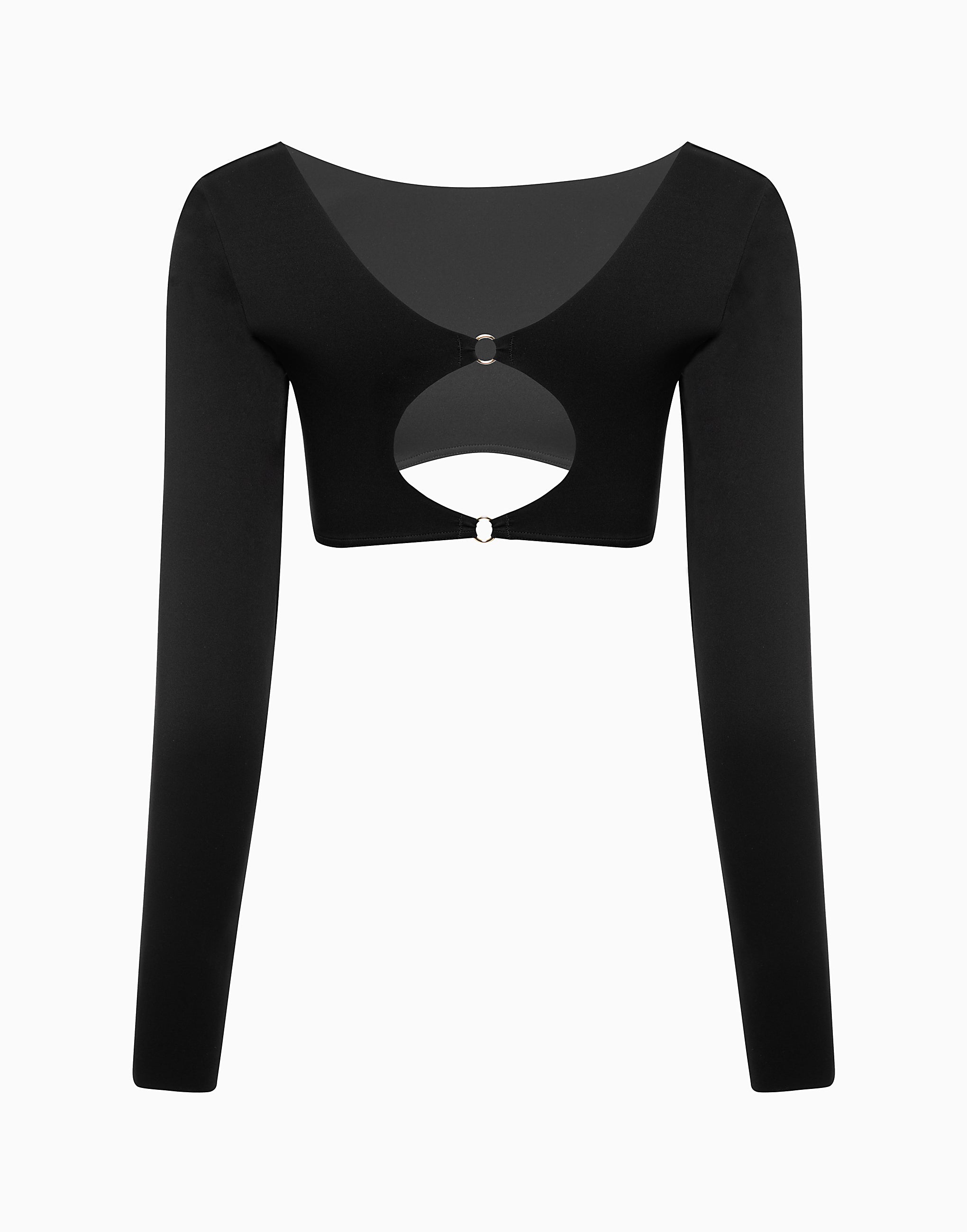 CD678 Long Sleeve Crop Top