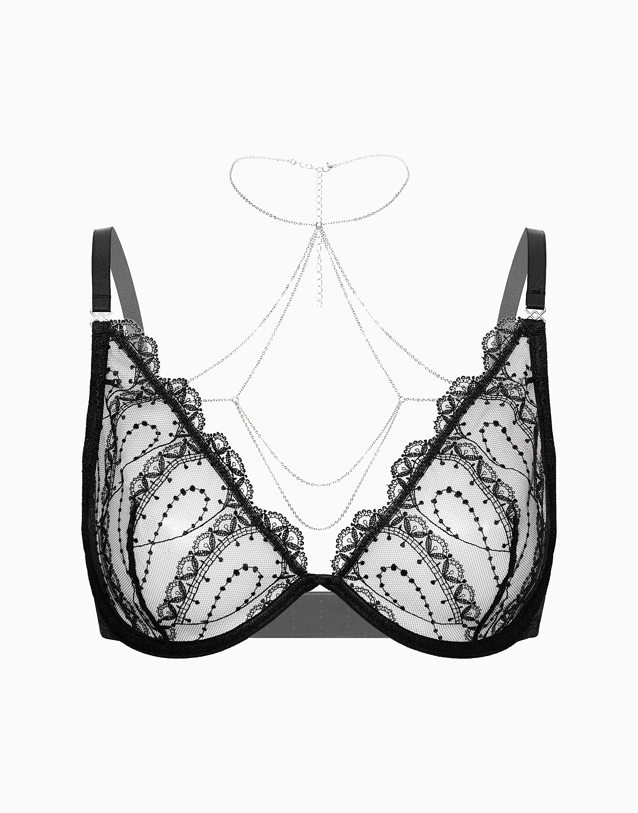 Bra with soft cups on a thin center CD688