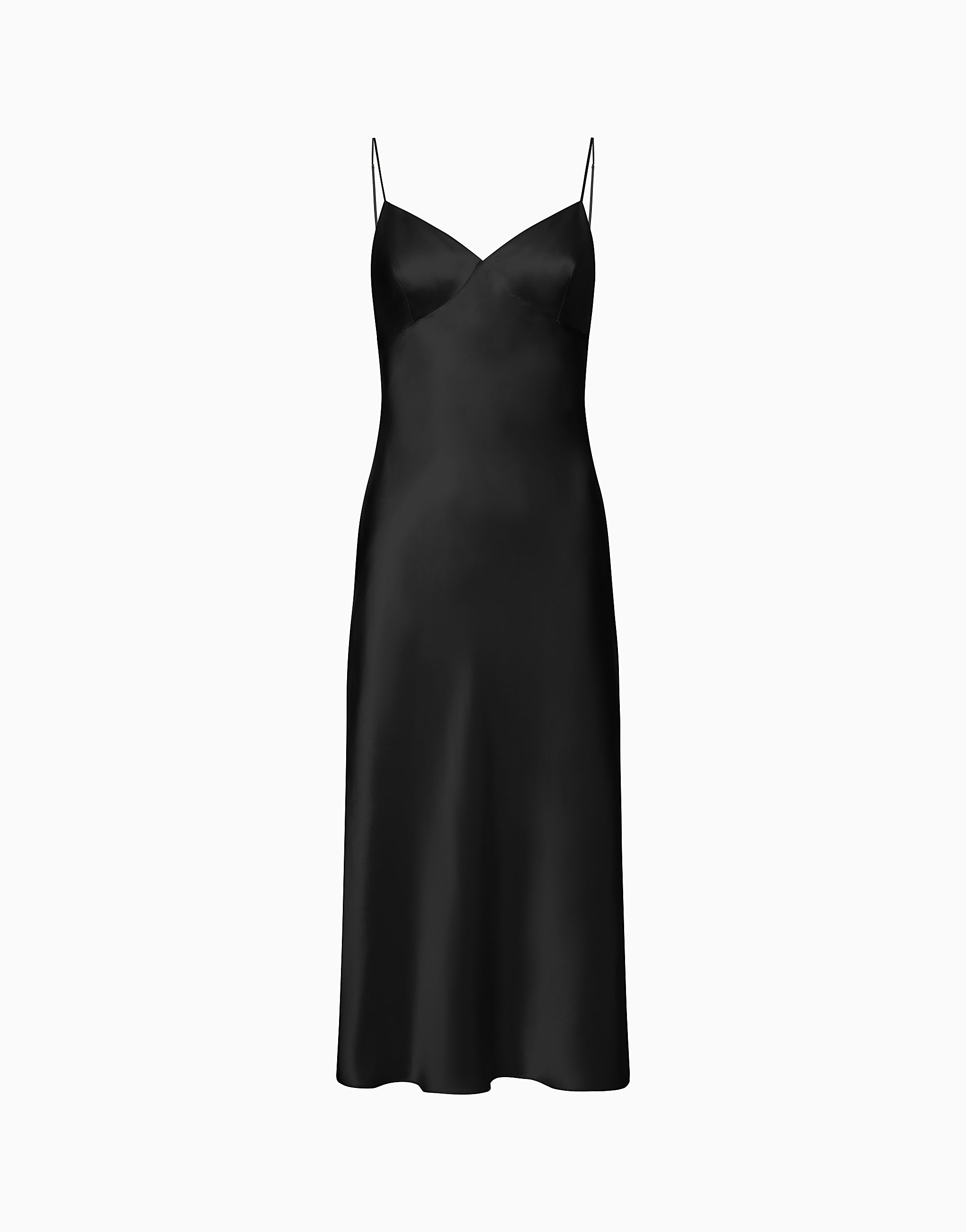 Long slip with silk straps PD267