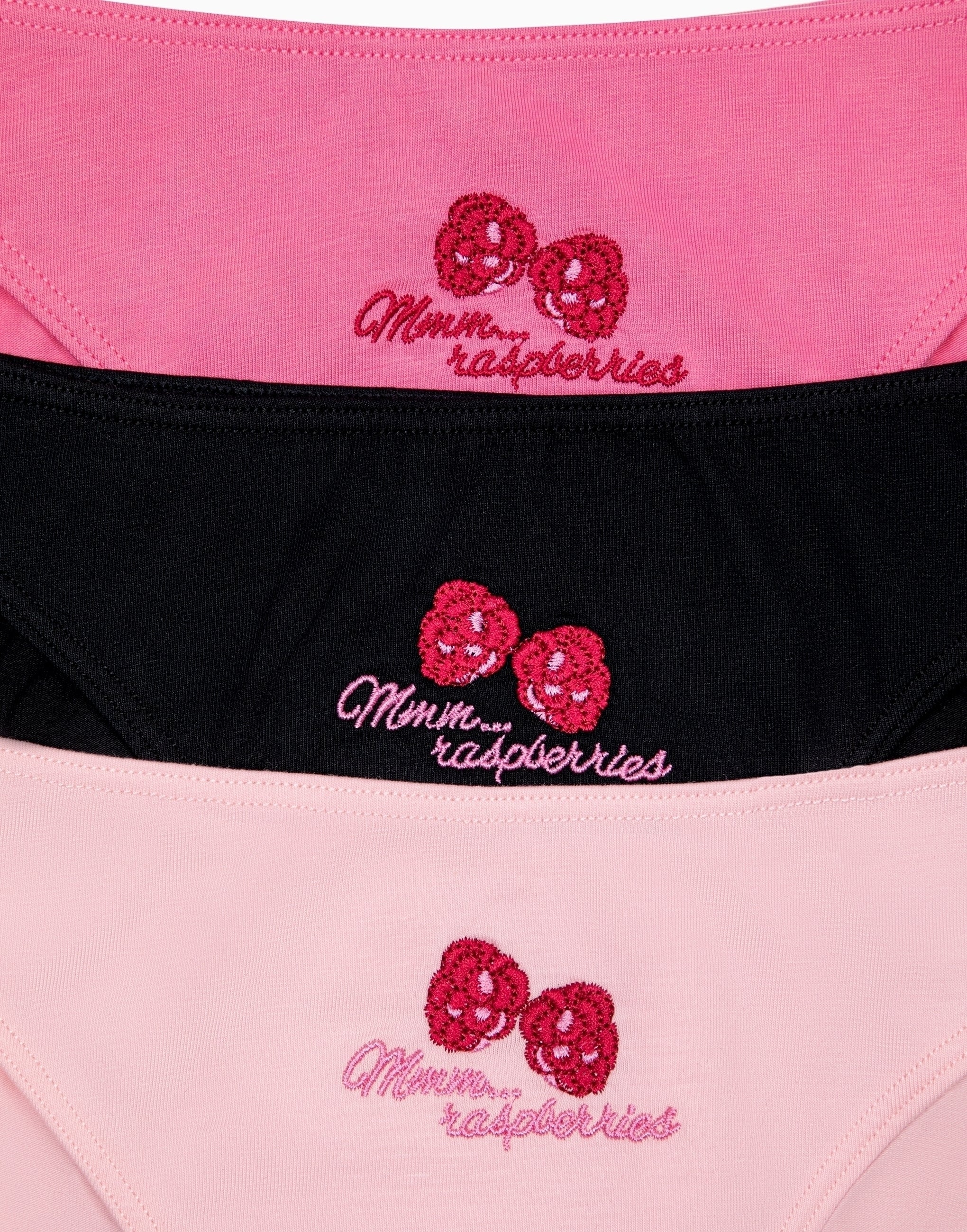 Set of 3 Mid-Rise Thongs MD963