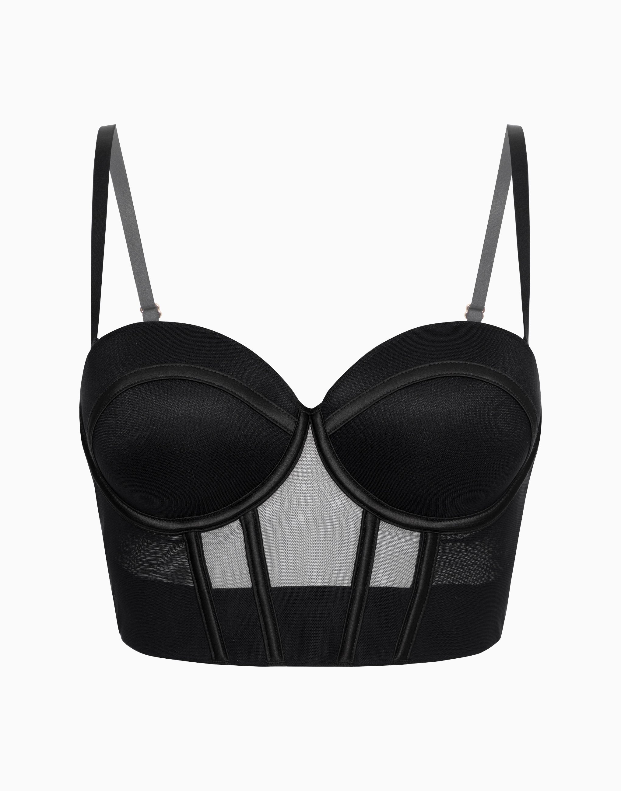 Soutien-gorge balconnet push-up avec bonnets préformés CD950