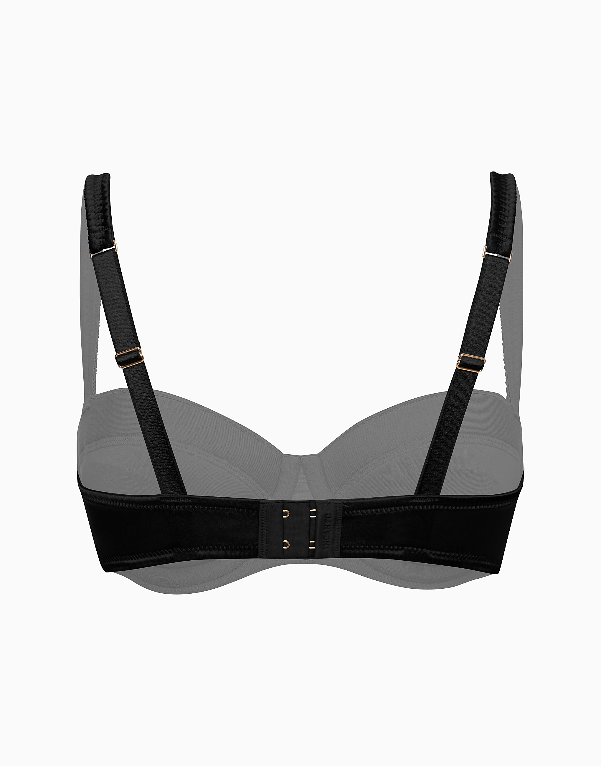 A balconette bra with soft cups and silk sponge padding CD377