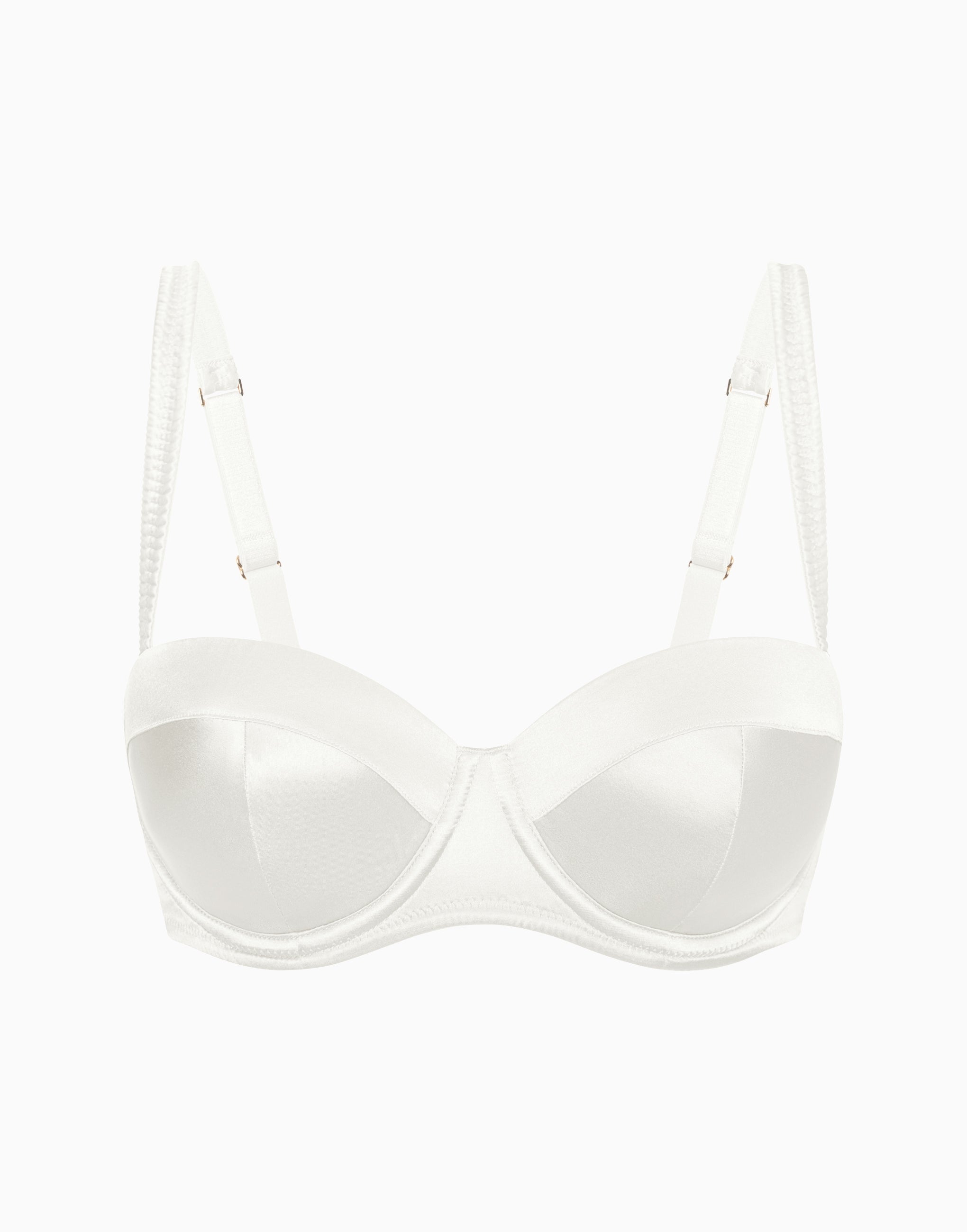 A balconette bra with soft cups and silk sponge padding CD377