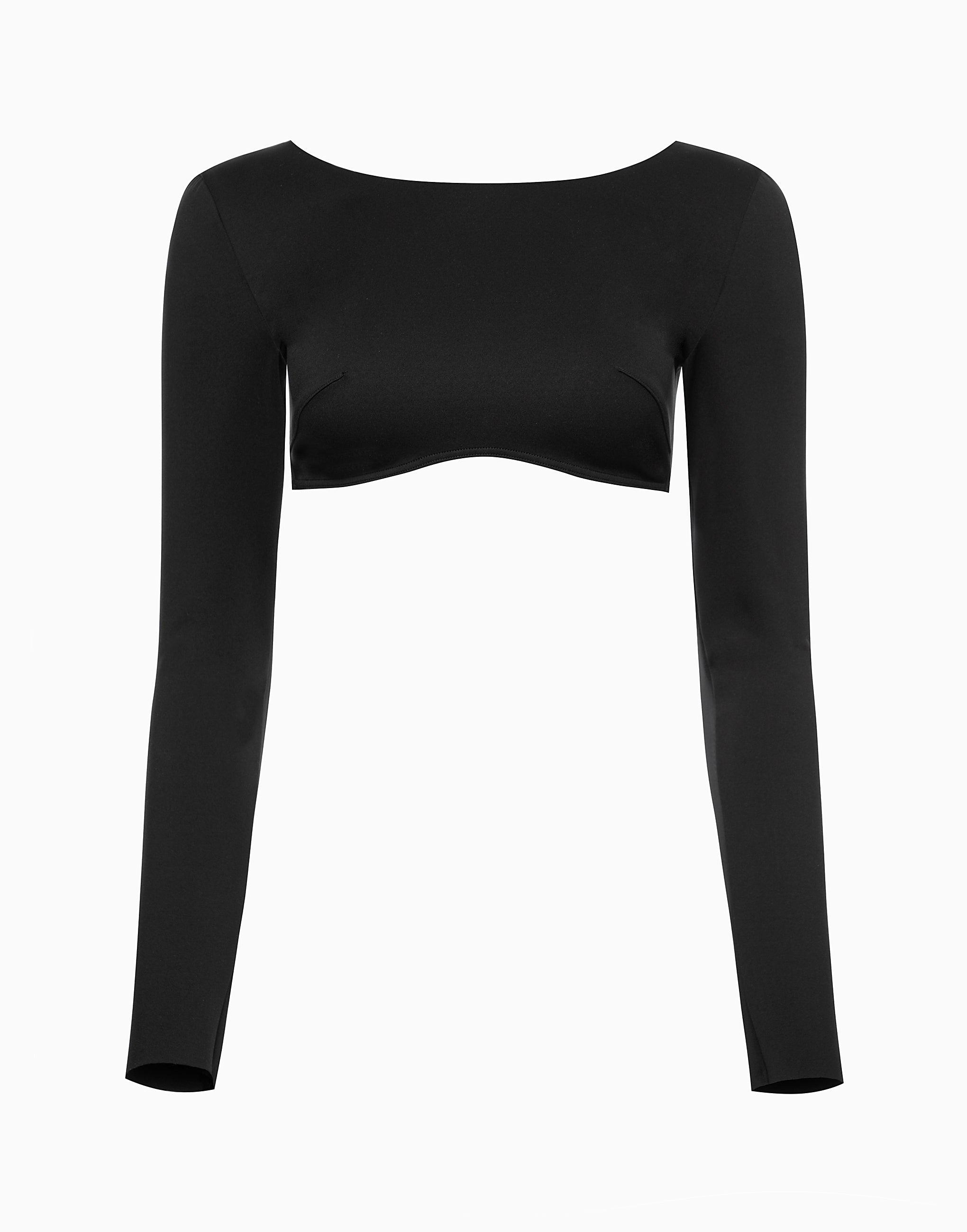 CD678 Long Sleeve Crop Top