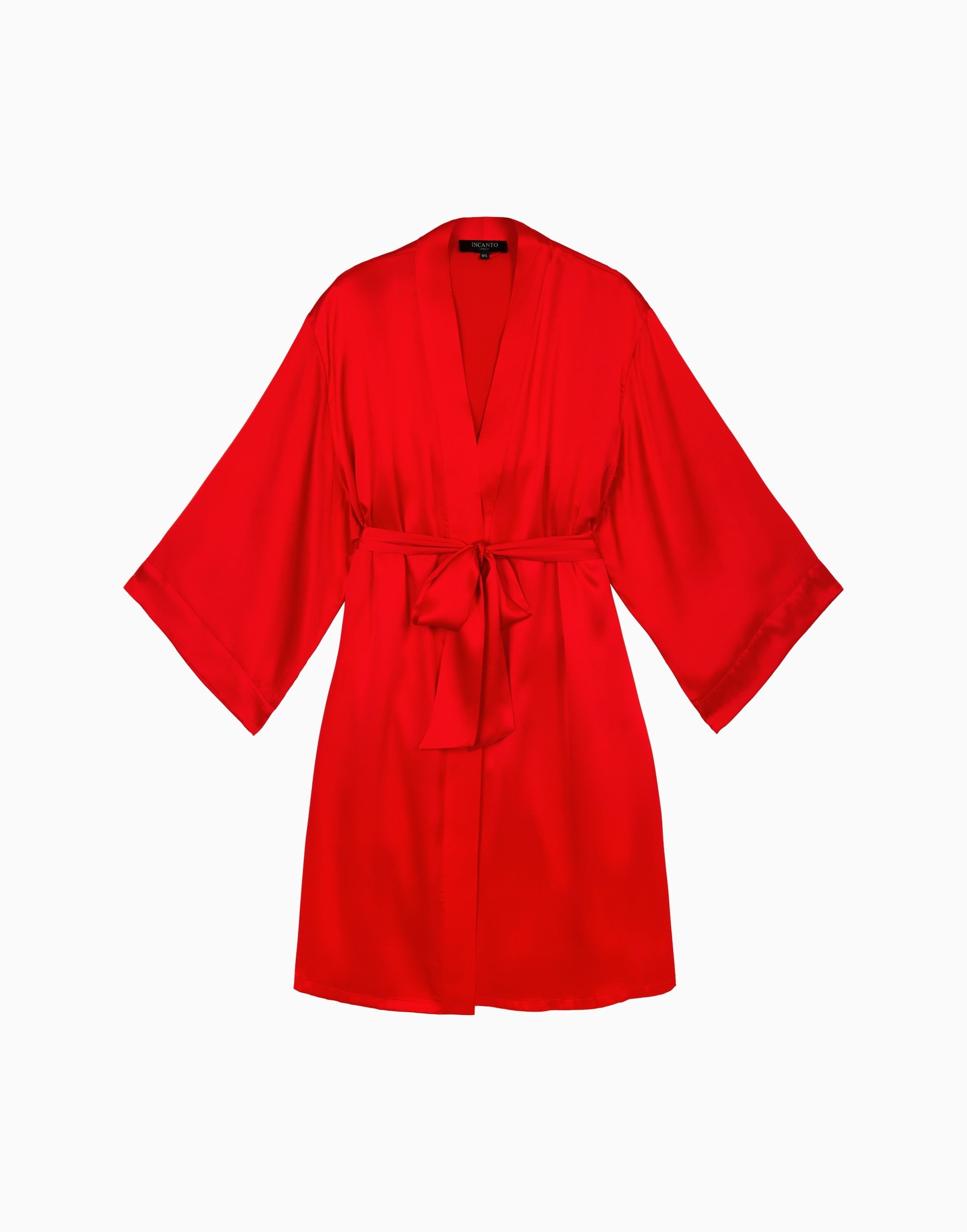 PD267 Silk Three Quarter Sleeve Dressing Gown