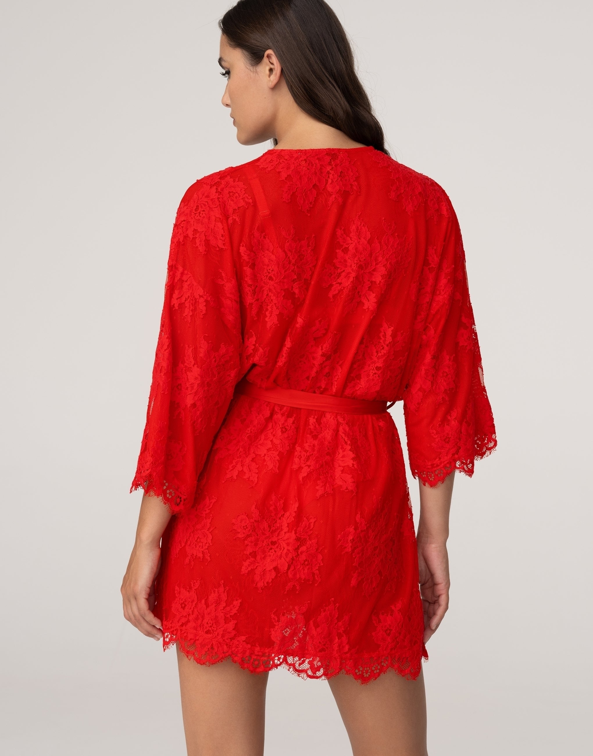 PD841 Three-Quarter Sleeve Dressing Gown