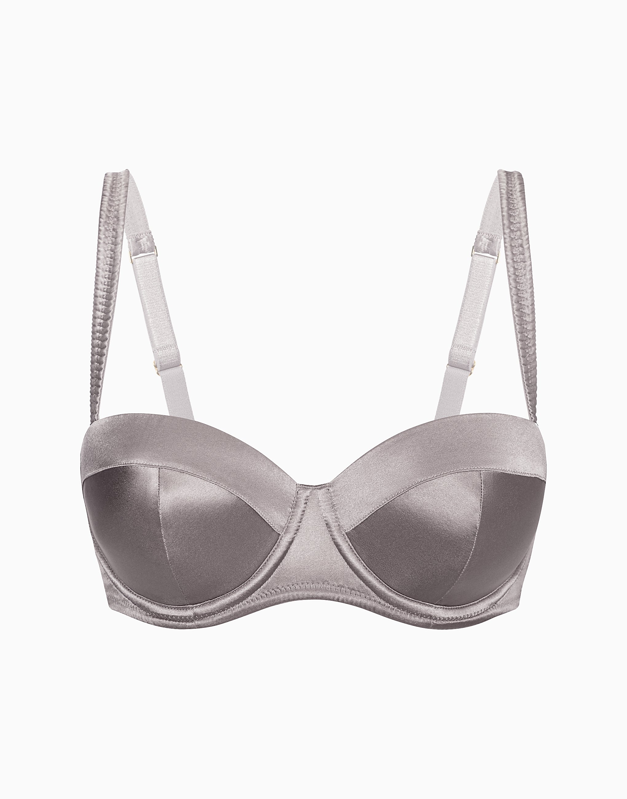 A balconette bra with soft cups and silk sponge padding CD377