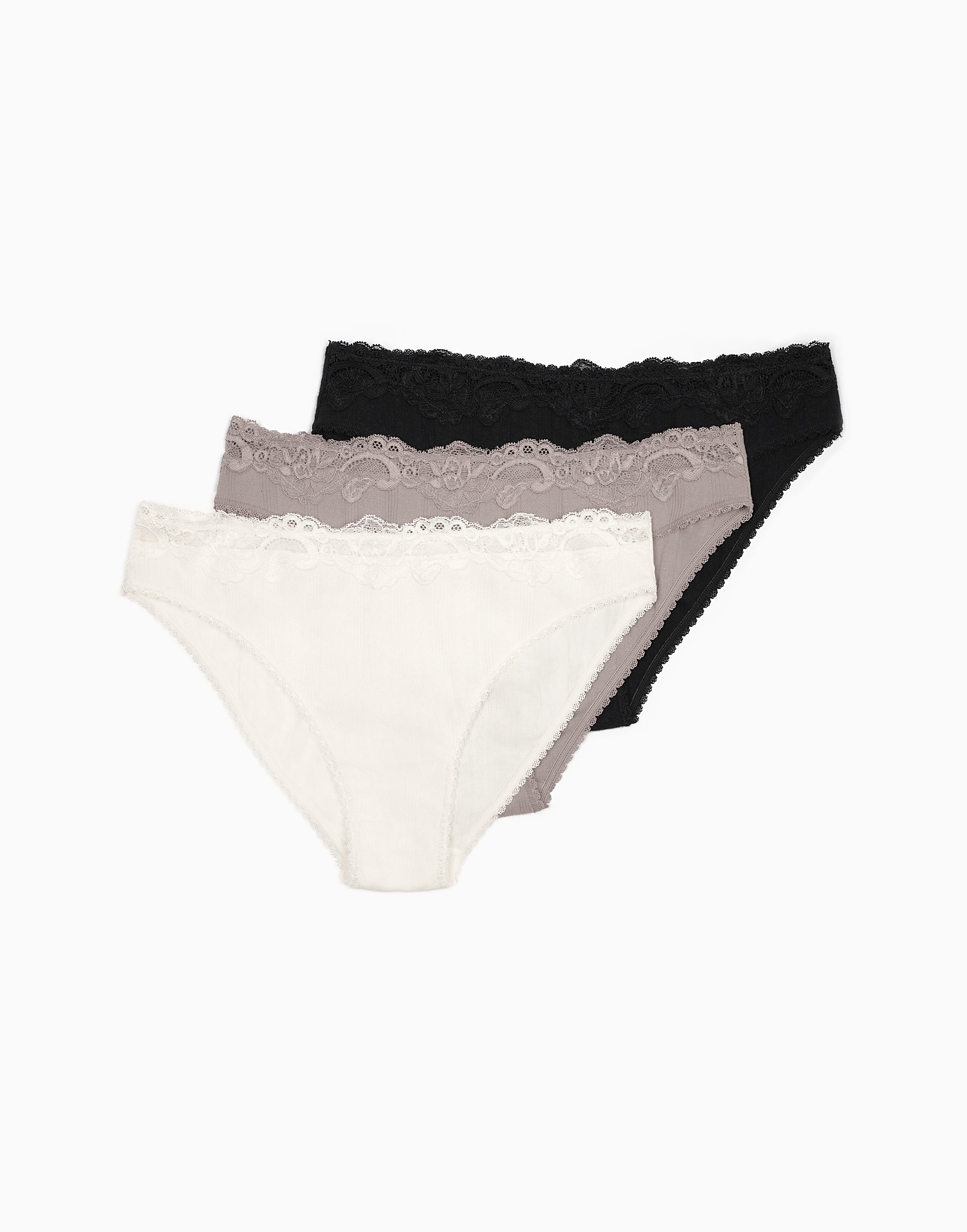 Set of 3 mid-rise briefs MD995