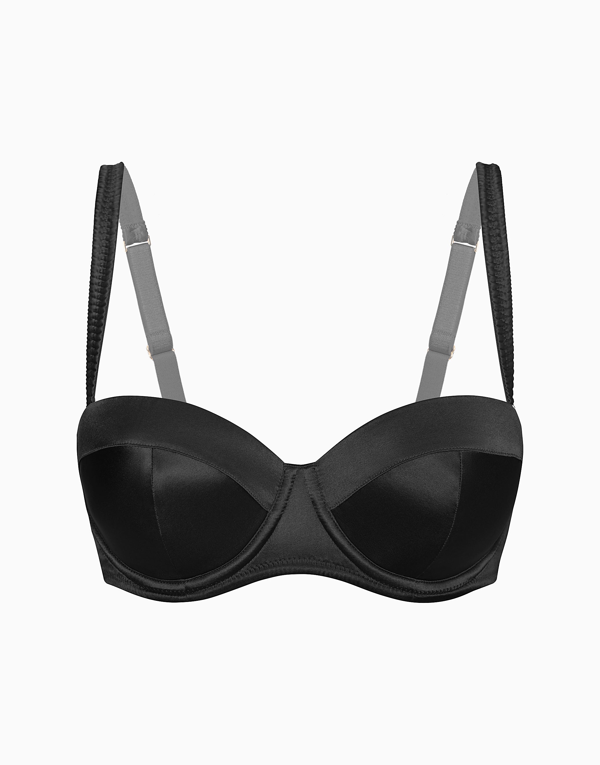 A balconette bra with soft cups and silk sponge padding CD377