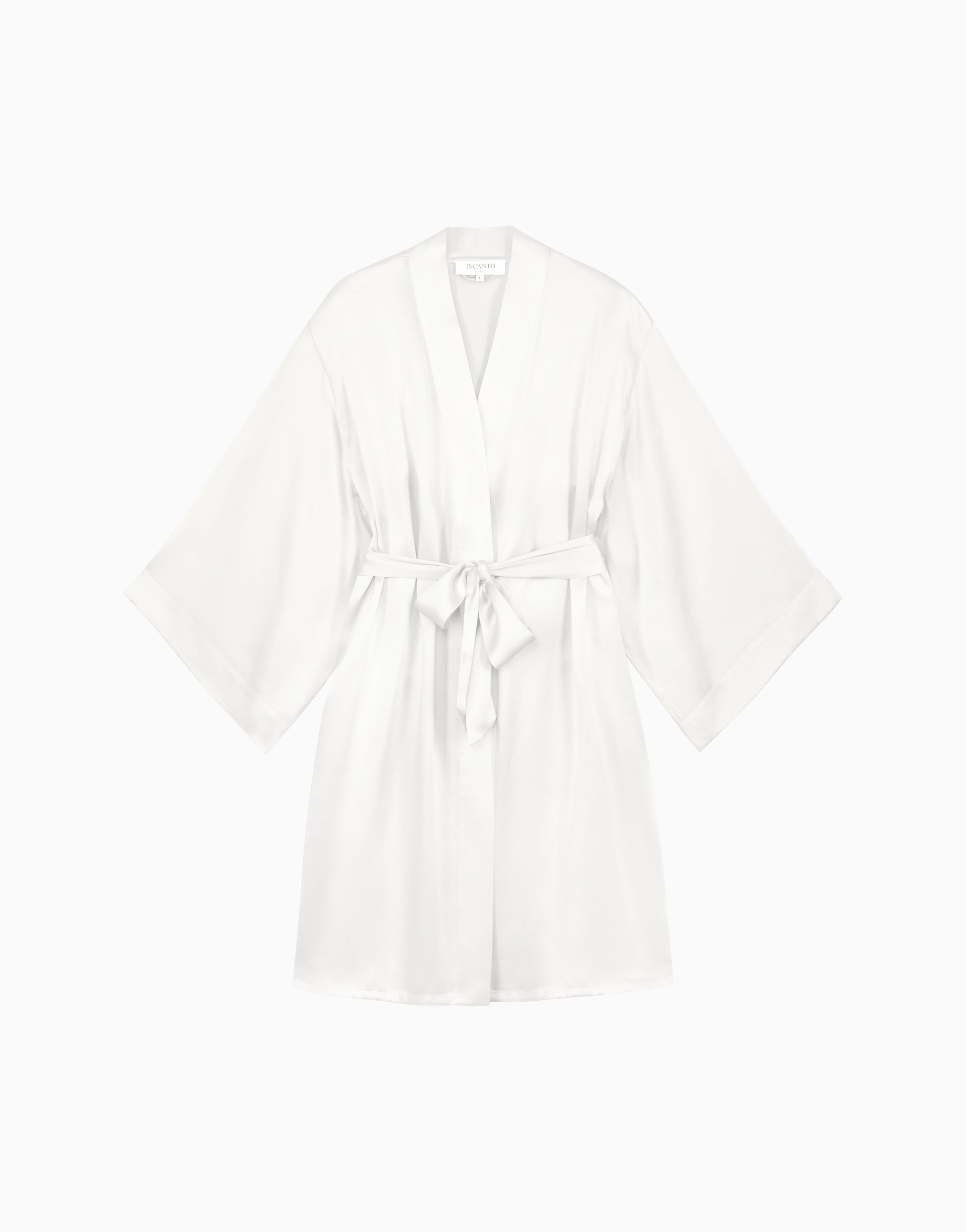 PD267 Silk Three Quarter Sleeve Dressing Gown