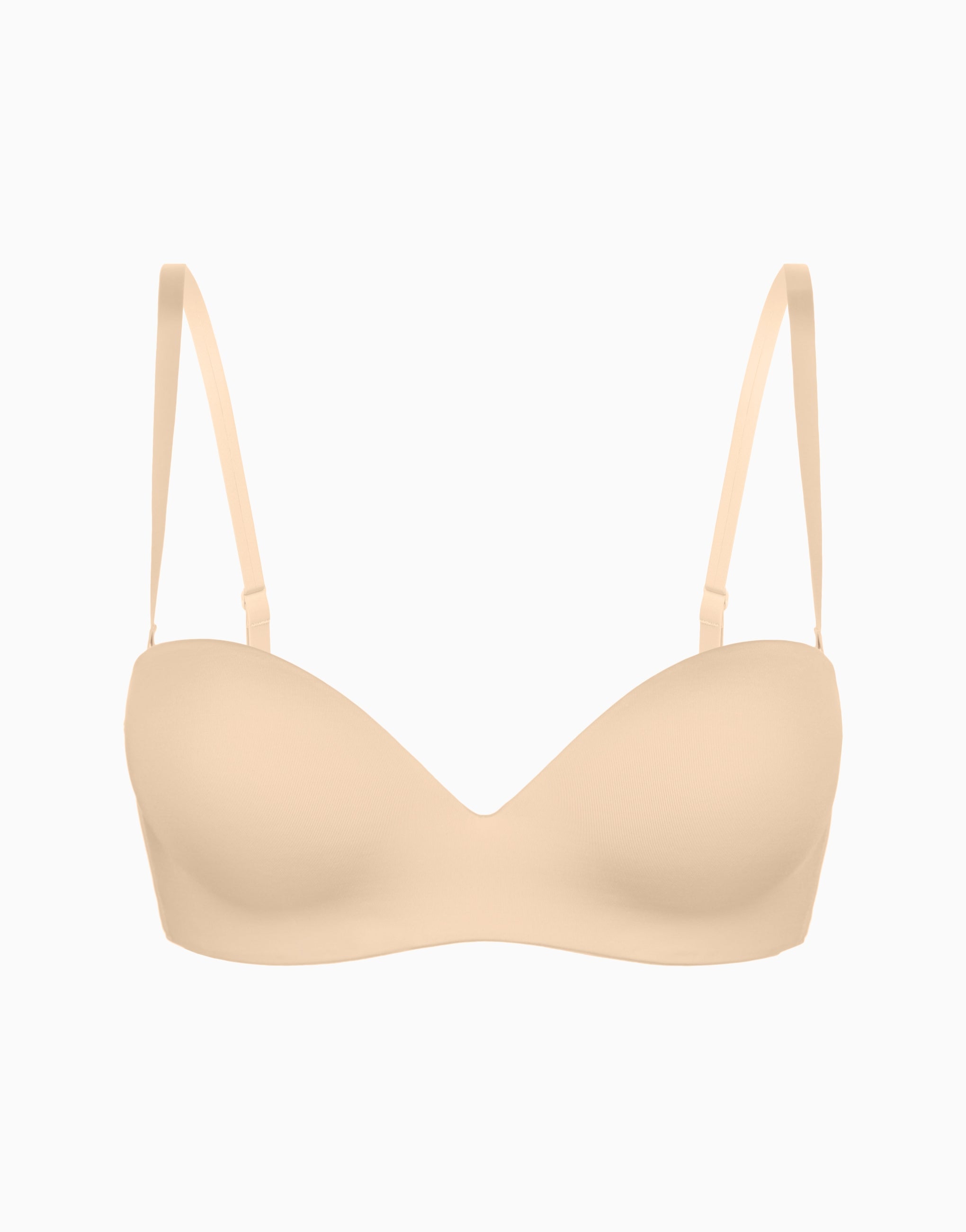 Double Push-Up Balconette Bra with Preformed Cups without Underwire Skin