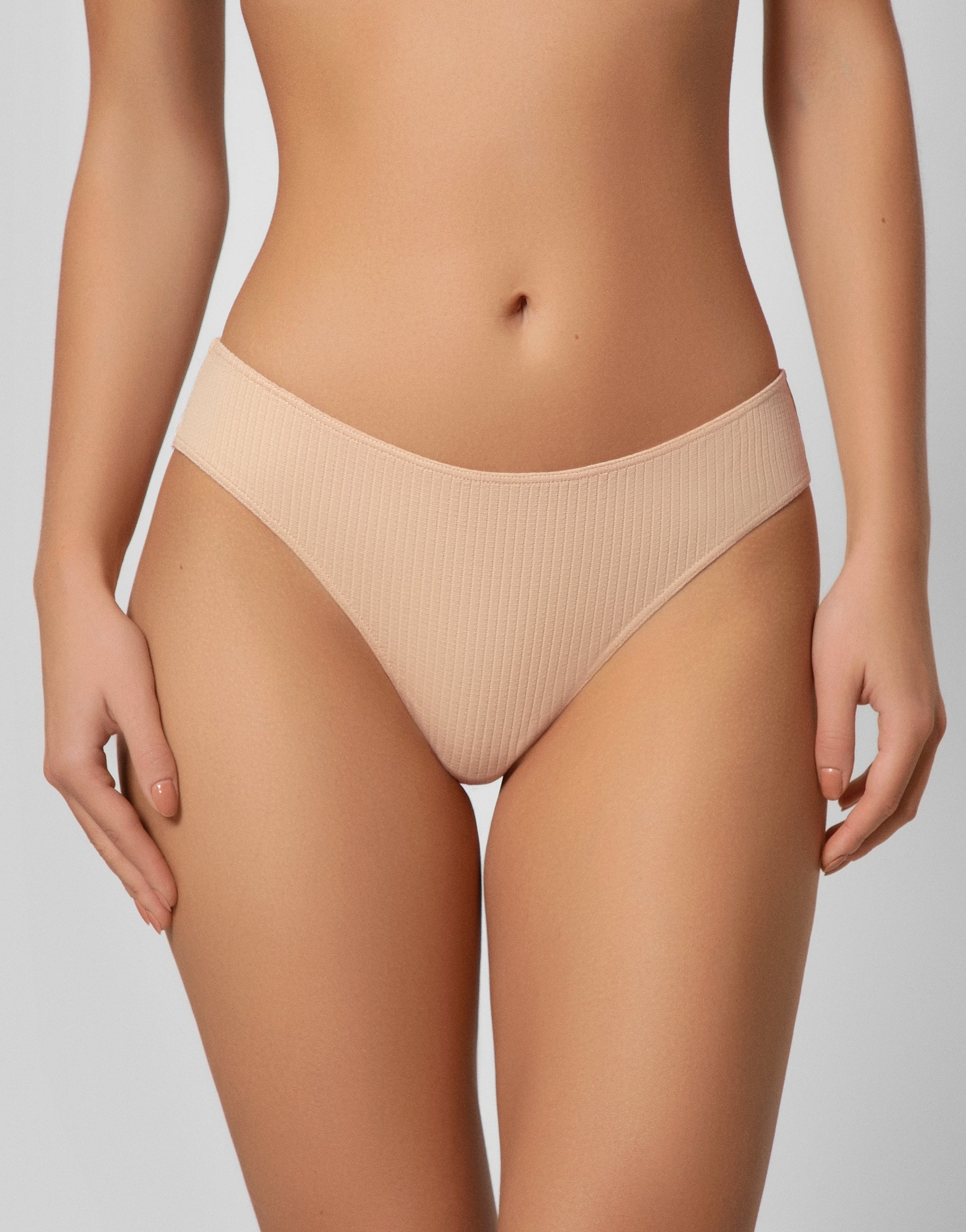 Lot de 3 slips brésiliens taille haute MD846