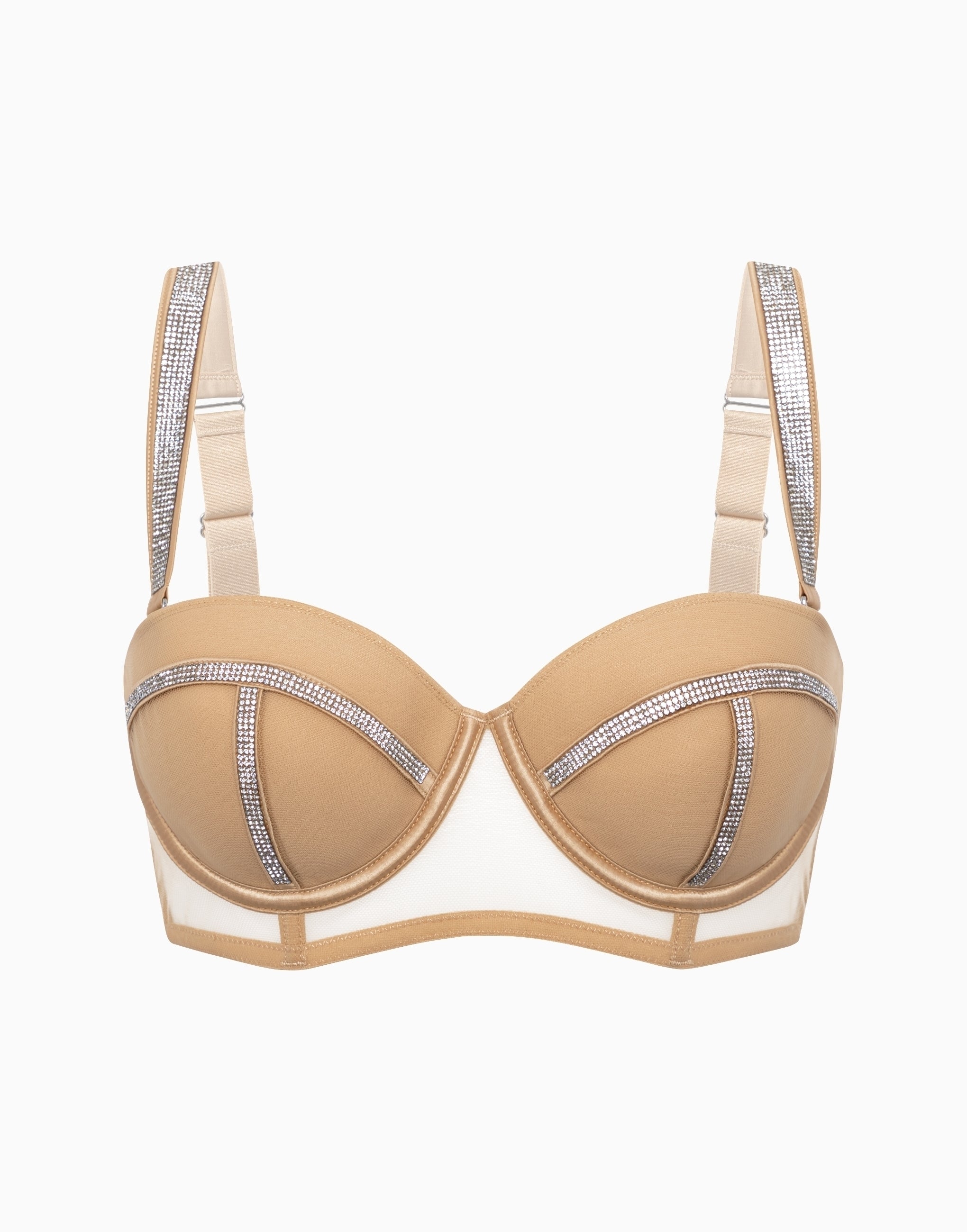 Soutien-gorge balconnet avec bonnets souples et rembourrage en éponge CD679