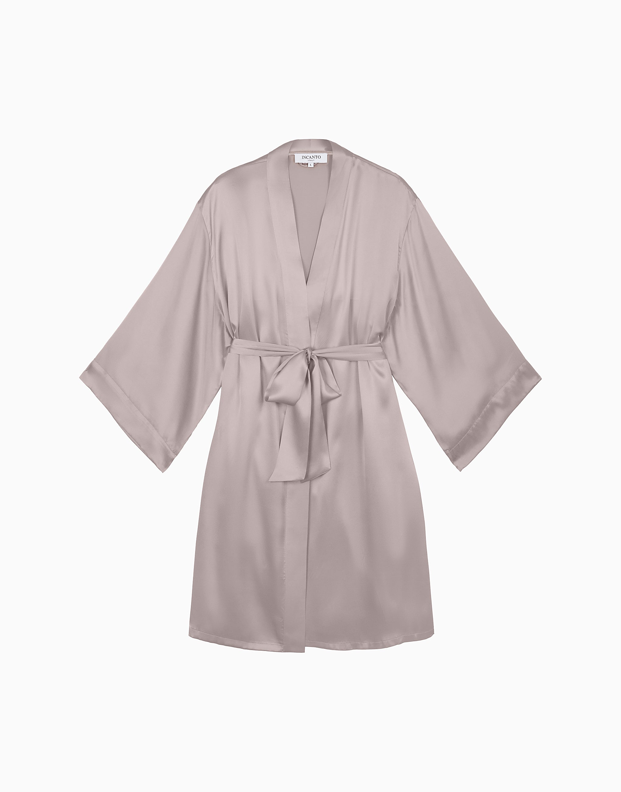 PD267 Silk Three Quarter Sleeve Dressing Gown