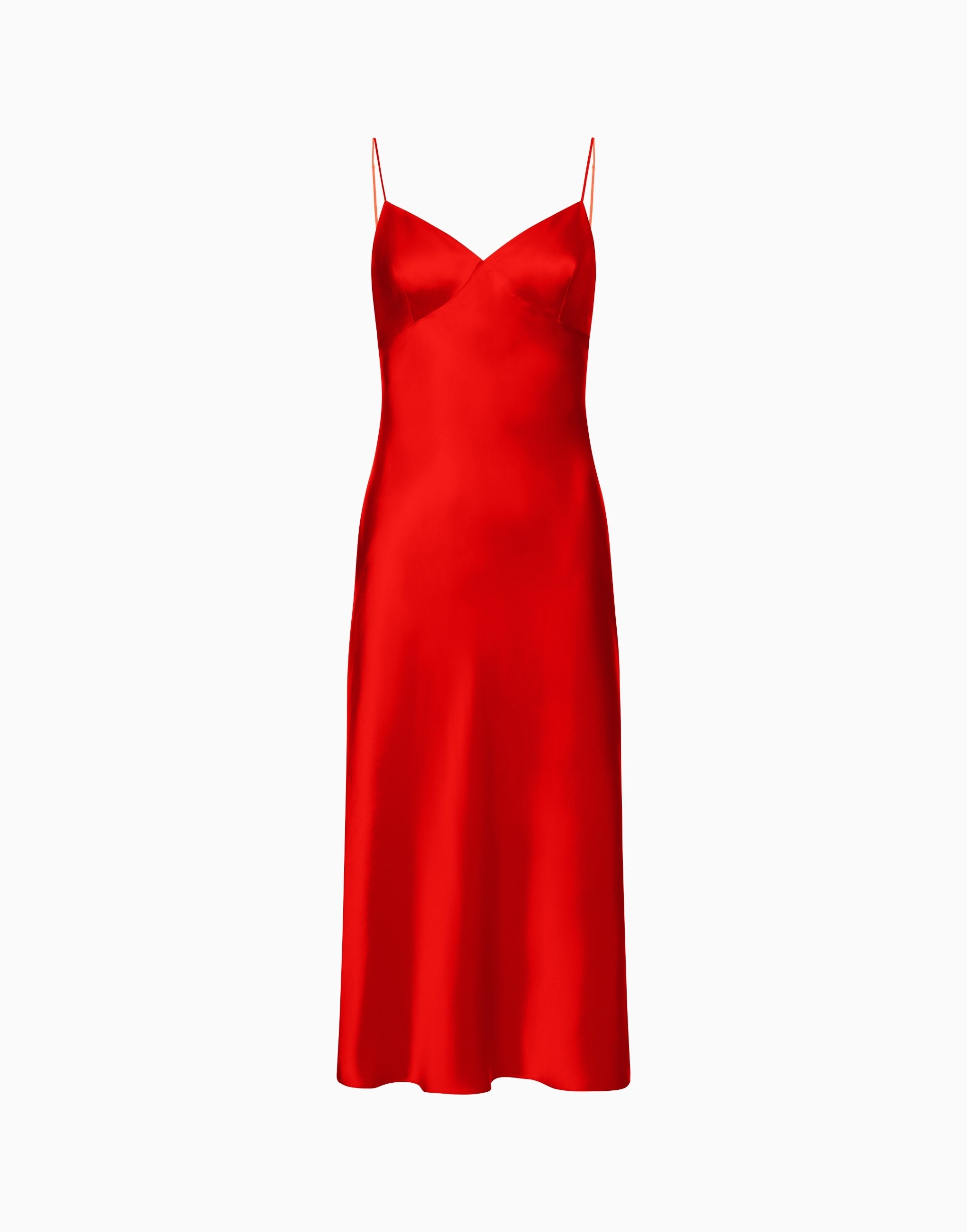 Long slip with silk straps PD267